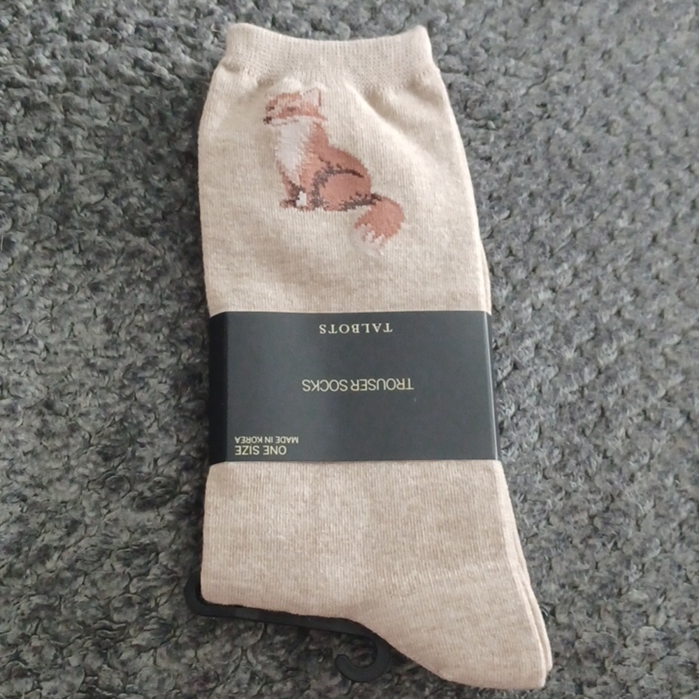 New Talbots Fox Trouser Socks